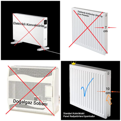 Isıtaç Petek Üstü Alüminyum Isı Yönlendirici